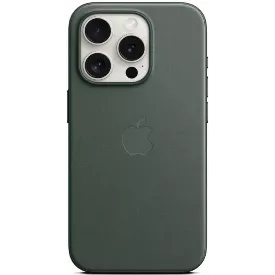 Чехол Apple iPhone 15 Pro FineWoven Case with MagSafe, зеленый